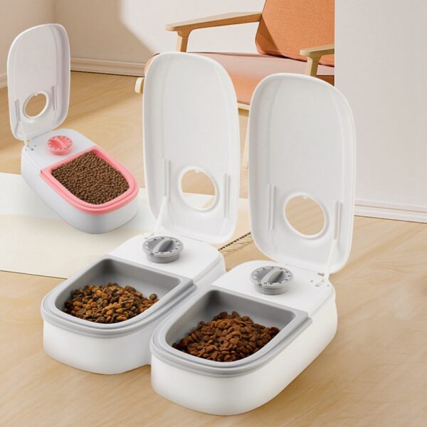 Automatic Pet Feeder | Smart Food Dispenser For Cats Dogs | Timer Stainless Steel Bowl Auto Dog Cat Pet Feeding Pets Supplies | Food Dispenser for Cats & Dogs | Auto Feeding Pet Supplies - Image 10