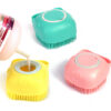 Silicone Dog Bath Massage Gloves Brush Pet Cat Bathroom Cleaning Tool Comb Brush For Dog Can Pour Shampoo Dog Grooming Supplies - Image 9