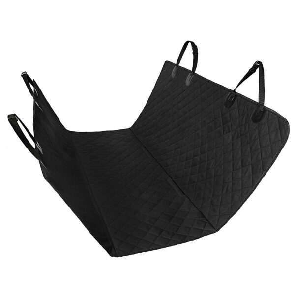 Dog Car Seat Cover with Mesh Window – Waterproof Rear Back Seat Protector Hammock with Zipper & Storage Pocket for Travel - Image 7