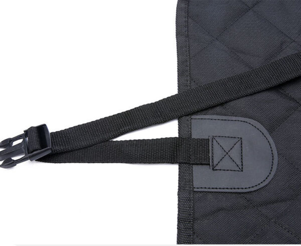 Dog Car Seat Cover with Mesh Window – Waterproof Rear Back Seat Protector Hammock with Zipper & Storage Pocket for Travel - Image 3