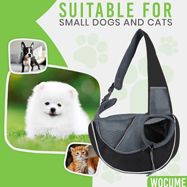 Portable Pet Carrier Bag for Cats & Small Dogs – Breathable, Lightweight, Crossbody Travel Sling for Women (Outdoor Use) - Image 5