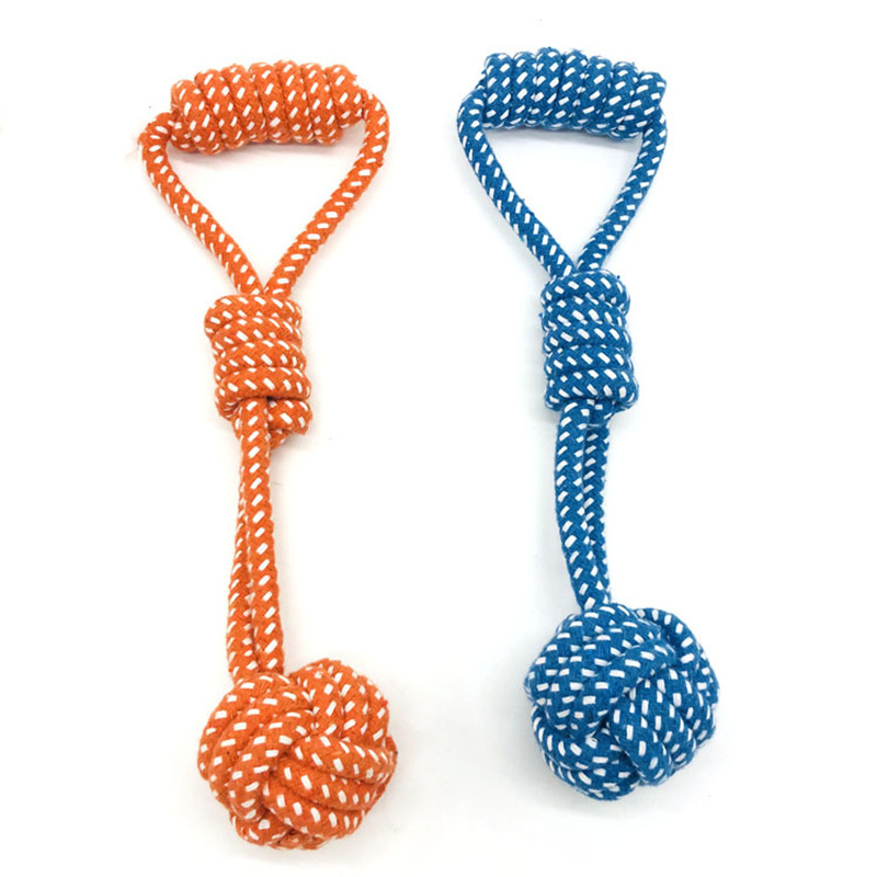 PetBites Cotton Rope Dog Molar Toy  Interactive Chew & Tug Ball for Small Dogs - Image 2