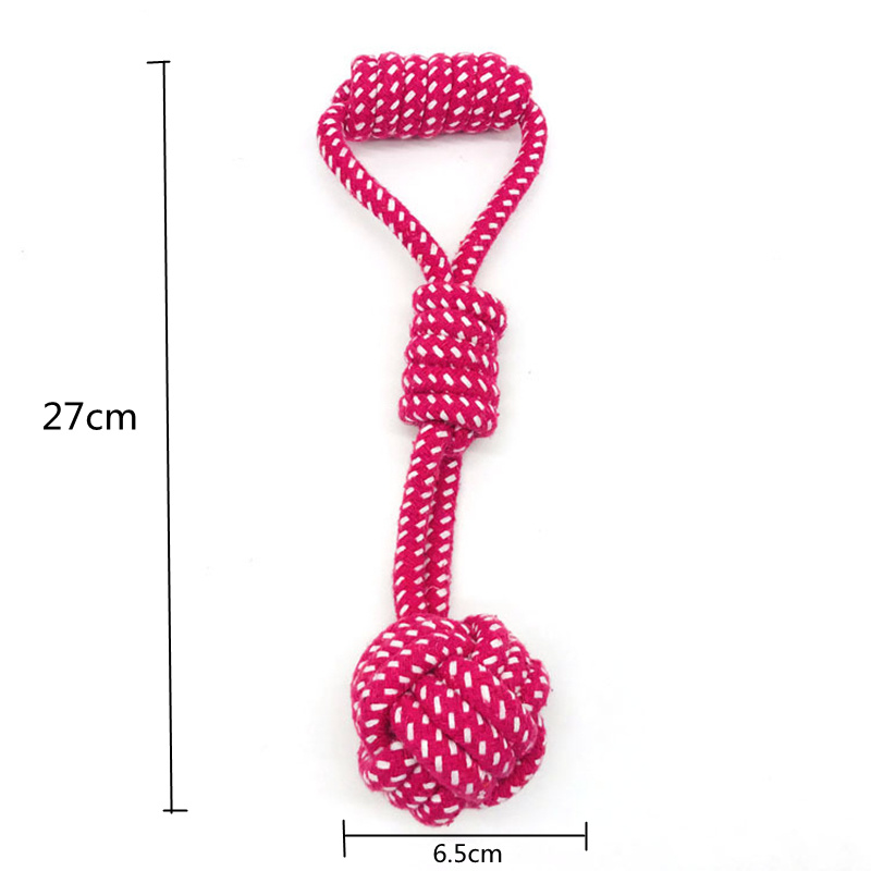 PetBites Cotton Rope Dog Molar Toy  Interactive Chew & Tug Ball for Small Dogs - Image 4