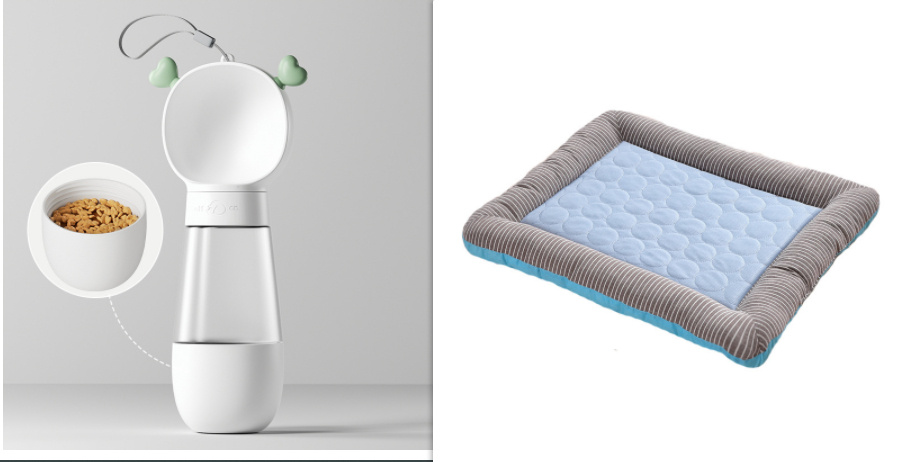 Pet Cooling Pad Bed For Dogs Cats Puppy Kitten Cool Mat Pet Blanket Ice Silk Material Soft For Summer Sleeping  Blue Breathable - Image 6